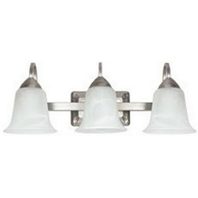 LED Vanity Light Fixture, 3-Light, Brushed Nickel, 26-Watt - 73802