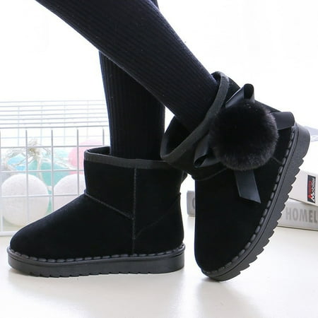 

Winter children‘s shoes new children‘s snow boots warm children‘s boots anti-water cute rabbit paste plate boys and girls