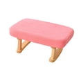 thumbnail image 4 of Siruishop Modern Rectangle Chair Step Stool Padded Footstool for Playroom Desk Bedroom Pink, 4 of 8