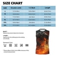 thumbnail image 3 of Bingfone Fiery Dragon Of Chaos Pattern Men's Tank Tops Workout Sleeveless Tee Shirts Running Beach Tanks for Men-XX-Large, 3 of 4