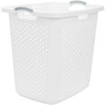 thumbnail image 5 of (2 pack) Home Logic 2.5 Bushel XL Lamper Plastic Laundry Basket, White, 2 Pack, 5 of 7