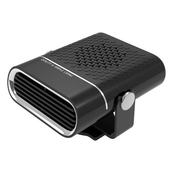 Riwesomey Calentador eléctrico automotriz invierno bajo ruido 360 grados tablero 150 W gran angular calefacción ventilador descongelador desempañador Purificadores de aire 12V