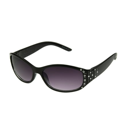 Foster Grant Women's Black Wrap Sunglasses H05