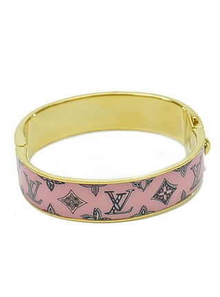 Louis Vuitton LV monogram bracelet bangles gold  Monogram bracelet, Louis vuitton  jewelry, Big gold hoop earrings