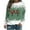 #2-Green, variant on Patlollav Womens Winter Tops Printed Loose T-Shirt Round Neck Long Sleeve Blouse
