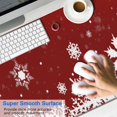 thumbnail image 2 of Long Mouse Pads for Desk,Red Christmas Snowflake Pattern Desk Mats on Top Of Desks, Desk Mouse Pad Extra Large with 3mm Non-Slip Base and Stitched Edge for Gaming,Office,Work,Home 47.3x23.6in, 2 of 5