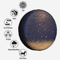 thumbnail image 6 of Kll Gold Black Glitter Tire Cover,Universal Wheel Tire Cover For Trailer, Rv, Suv, Truck,Camper And Many Vehicle,(14 Inch), 6 of 7