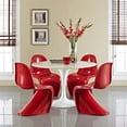 thumbnail image 4 of Modway Slither Dining Side Chair in Red (Set of 4), 4 of 4