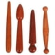 thumbnail image 1 of ColoMX Juego de 4 varillas de masaje de madera para reflexología podal, herramienta de masaje de puntos de acupuntura de madera, masajeador manual de mano para uso doméstico y profesional., 1 of 8