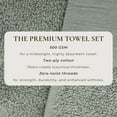 thumbnail image 2 of Ultra-Soft Cotton and Modern Linen-Like Border 4 Pack Bath Towel Set, 2 of 6