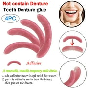 Cyber Monday Deals BEAD BEE 4pc Temporary Smile Comfort Fit Cosmetic Teeth Denture Glue For Denture Teeth