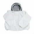 thumbnail image 4 of Beekeeping Jacket for Men Women Bee Jacket with Veil Hood,Beekeeper Jacket,Bee Keeper Suite Suitable for Professional Beekeepers and Beginners（white L thin version ）, 4 of 5