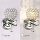 thumbnail image 4 of Paquete de 2 lámparas de pared de cristal, aplique de pared decorativo de estilo moderno para decoración de bricolaje, bombilla E14 no incluida (plateada), 4 of 5