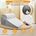 thumbnail image 3 of AMTPM Bed Wedge Pillow, Memory Foam Triangle Pillow for Sleep Apnea, Acid Reflux, Snoring, 12Inch Leg Elevation, Back Support for Sitting Up in Bed, Incline Cushion for Sleeping, Reading, 3 of 10