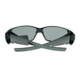 thumbnail image 3 of Womens Rhinestone Rectangular Polarized Fit Over Glasses Sunglasses Grey Black, 3 of 4