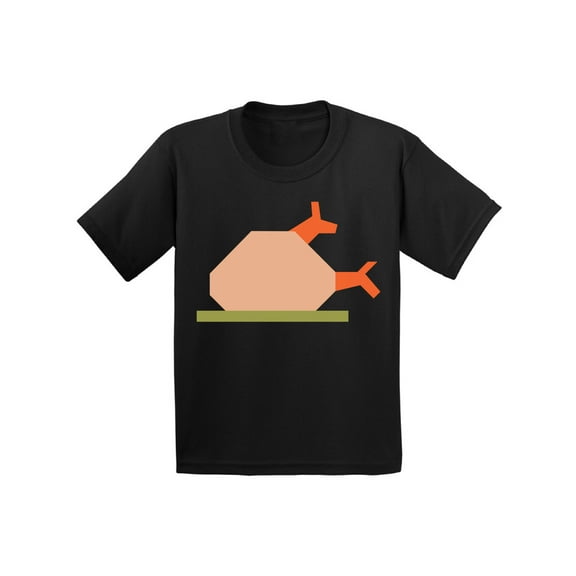 Awkward Styles Thanksgiving T-Shirt Turkey Dinner Kids T Shirts