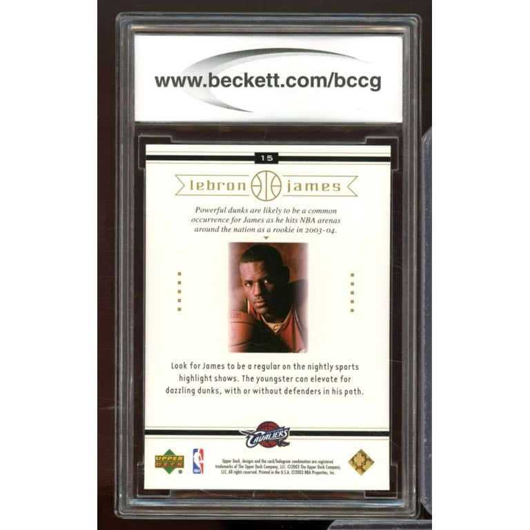 2003 Upper Deck Lebron James Box Set #15 Lebron James Rookie BGS