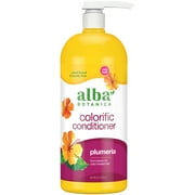 Alba Botanica Colorific Plumeria Hawaiian Conditioner, Color Protecting, 32 oz