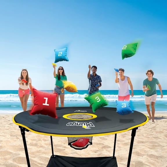 Cipton Plunge 5-in-1 Outdoor Bag Toss Game Set – Portable Yard, Beach & Tailgate Game with Table, Bean Bags & Carrying Case