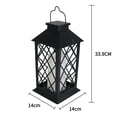 thumbnail image 7 of Solar Powered Retro Lantern with Flickering Flameless Candle, Waterproof Outdoor Decorative Landscape Light, Vintage Hanging Garden Lamp for Patio, Yard, Villa & Porch (Antique Bronze), 7 of 7