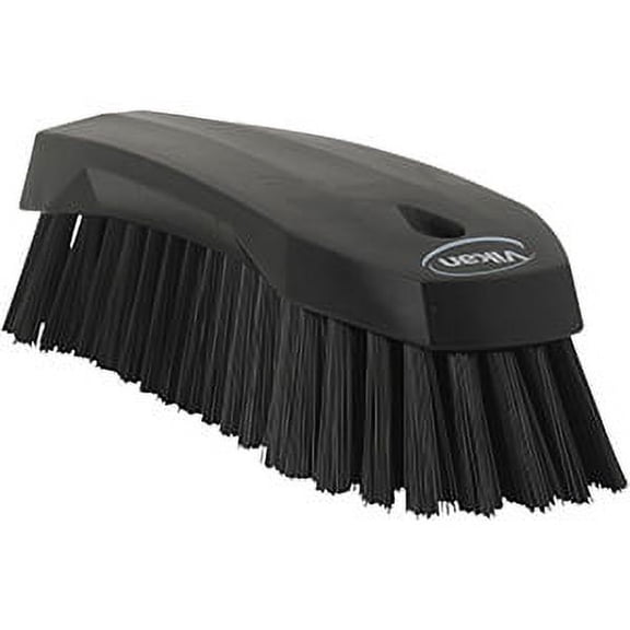 Vikan Large Hand Brush- Stiff - Black (3 Units)