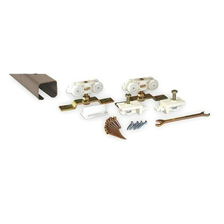 Pemko Sliding Door Steel Track and Hardware,96"L x 1-5/16"W H200/8