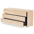 thumbnail image 3 of Safavieh Tobiette 6 Drawer Solid Wood Dresser in Oak, 3 of 13