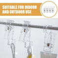 thumbnail image 3 of KALLORY 4Ud Con Clips Para Organizar Ropa Y Zapatos Uso Interior Y Exterior Transparentes, 3 of 8
