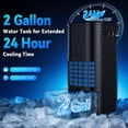 thumbnail image 3 of Windowless Air Conditioner Portable 1800CFM w/4 Modes&3 Speeds, 15H Timer&17FT Remote, 2 Gal Tank for 24H Cooling Swamp Cooler, 4Ice Packs, 120° Swing Evaporative Air Cooler No Hose for Room, 3 of 10