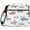 Watercolor Airplane Pattern, variant on Zipper Binder with Shoulder Strap 2 inch 3 Ring Waterproof File Folder Organizer Bag 500 Sheet Watercolor Airplane Pattern