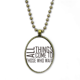 thumbnail image 1 of Collar colgante vintage Unbranded Lema todas las cosas vienen a aquellos que esperan, 1 of 3