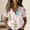 Clear, variant on Womens Cotton Shirt Cute Plant Printed Fashion Button Down Shirts Casual Short Sleeve Blouse Womens Top Gold S