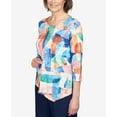 thumbnail image 6 of Alfred Dunner Womens Geometric Stained Glass Asymmetric Top, 6 of 6