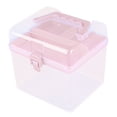 thumbnail image 6 of Trayknick Clear Storage Box with Removable 3-Compartment Tray - Double-Layer Organizer for Toys, Jewelry, and Stationery, 6 of 7