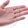 thumbnail image 2 of Paquete de 30 cadenas para collar con cierres de langosta, dijes de cadena de cobre bañados en plata, cadenas de serpiente cruzadas, cadena de cable a granel para hacer joyas, colgantes (18, 2 of 5