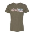 thumbnail image 2 of Mermaid Vibes Cute Shimmer | Mens Fashion Premium Tri Blend T-Shirt, Military Green, Small, 2 of 3