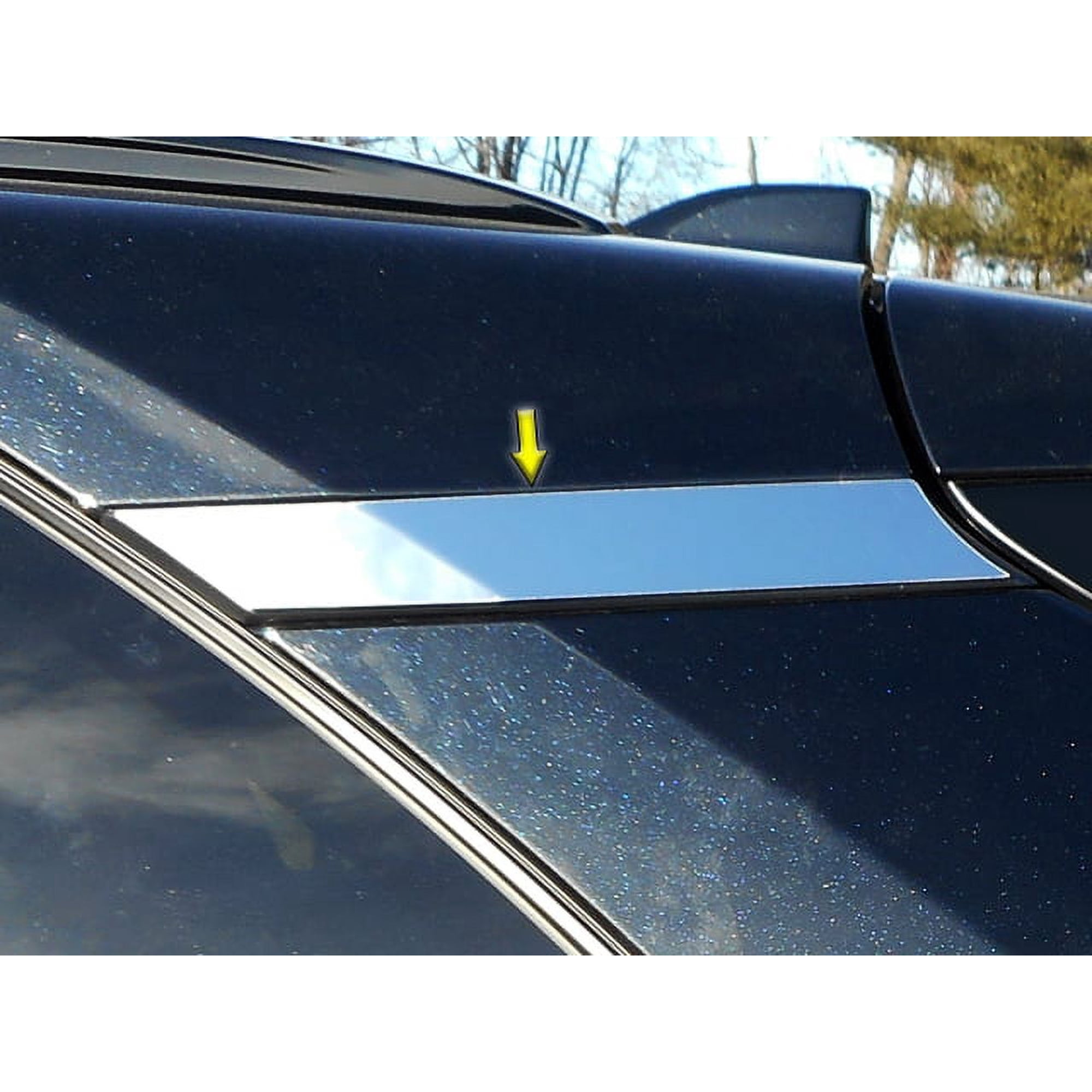 Stainless Steel Rear Window Set 2Pc Fits 2019-2020 Toyota Rav4 RHE19180 QAA