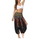 thumbnail image 5 of Txlixc Pantalones de entrenamiento para mujer, estampado digital bohemio, pantalones de yoga sueltos con lado dividido Txlixc Estilo de ocio, 5 of 9