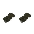 thumbnail image 3 of Yuarrent Hamaca de malla de cuerda de nailon, columpio para dormir, cama colgante para exteriores, para senderismo, Camping, playa, Picnic, Verde oscuro 2piezas, 3 of 6