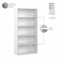 thumbnail image 4 of BBF Studio C Tall 5 Shelf Bookcase with Doors, 4 of 8