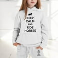 thumbnail image 2 of RTKFRFLM Girls Winter Outfits 2 Piece Hoodie And Jogger Set Casual Letter Print Pullover With Pants Comfortable Toddler Teen Outfit Clothing Sets,Size 2-3 Years, 2 of 4