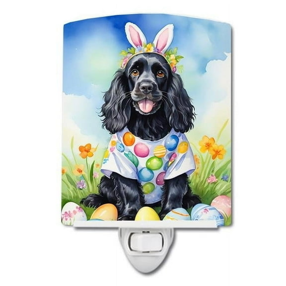 6 x 4 in. Cocker Spaniel Easter Egg Hunt Ceramic Night Light