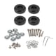 thumbnail image 4 of Ruedas de repuesto para maleta, ruedas giratorias de metal PU, juego de reparación antideslizantes 49X18mm, 4 of 9