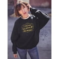 thumbnail image 2 of Eating Well Is Self Respect Sweatshirt Women - Women Sweatshirt, Black, 5XL, 2 of 4