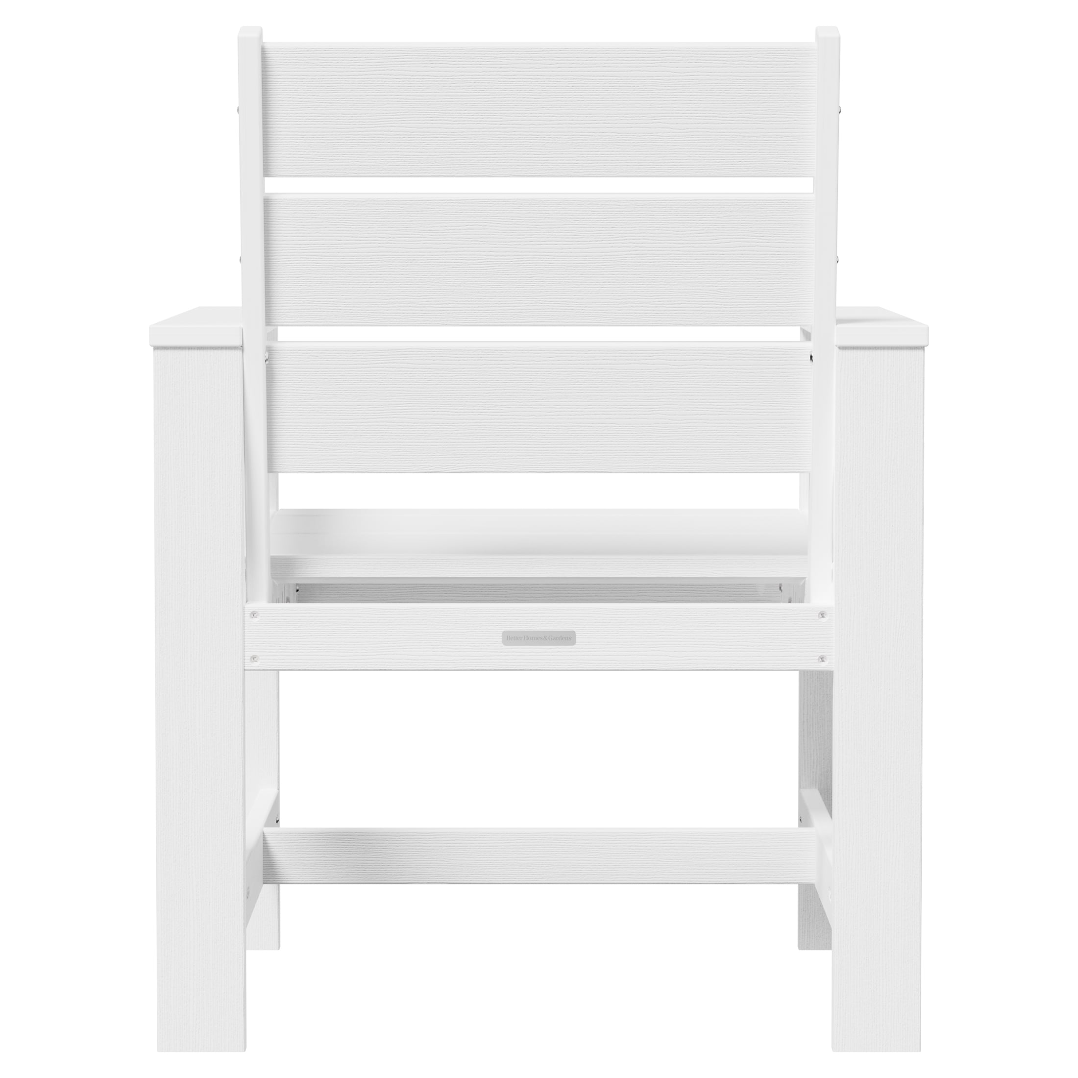 Better Homes & Gardens Ezra Outdoor HDPE Dining Chair 2-Pack, White
