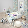 thumbnail image 1 of Designart 'Horse Illustration with Splash - Ensemble de Housse de Couette Moderne, 1 of 2