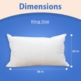 thumbnail image 2 of Almohada Continental Bedding, firme, plumón de ganso, tamaño king, 1,06 kg, 2 of 6
