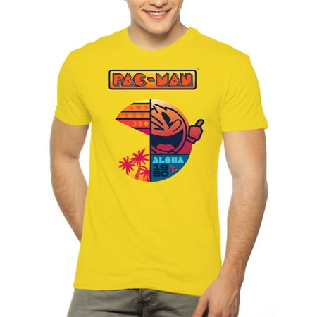 - Mens Pacman Aloha Graphic T-Shirt, up to 2XL