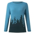 thumbnail image 4 of Women's Sweater Ethnic Style Long Sleeve Crew Neck Casual Print Knitted Color Block Fall Sweaters, 4 of 5