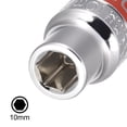 thumbnail image 4 of Unique Bargains 2 Pcs 1/2-Inch Drive by 10mm Shallow Socket w Red Band, Cr-V, 6-Point, Metric, 4 of 4